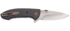 CRKT Eric Ochs Avant Flipper Knife - 3.175" Satin Drop Point Blade, Carbon Fiber Handles - 4620