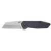 Schrade Beta Class Slyte Compact Flipper Knife - 2.4" D2 Satin Wharncliffe Blade, Black Stonewash Steel Handles - 1182277