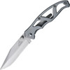 Gerber Paraframe II Folding Knife - 3.625" Plain Blade, Stainless Steel Handles - 22-48448