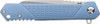 Schrade Delta Class Inert Flipper Knife - 3.25" AUS-10 Satin Wharncliffe Blade, Blue Aluminum Handles - 1159320
