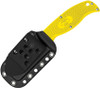 Spyderco Enuff Salt Sheepfoot Fixed Blade - 2.75" H1 Serrated Blade, Yellow FRN Handles - FB31SYL