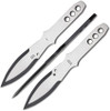 Spyderco SpyderThrowers Medium - 10.11" Set of 3 Throwing Knives, Leather Sheath - TK01MD