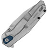 Kershaw 2036 Lucid Assisted Flipper Knife - 3.2" Stonewashed Clip Point Blade, Blue GFN and Stainless Steel Handles