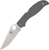 Spyderco Stretch 2 XL Folding Knife - 3.99" CPM-CruWear Satin Plain Blade, Gray G10 Handles - C258GPGYCW