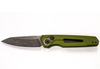 Kershaw 7550OL Launch 11 AUTO Folding Knife - 2.75" CPM-154 Blackwash Blade, Olive Green Aluminum Handles