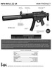 HK 81000468 MP5 22 LR Caliber with 25+1 Capacity, 16.10" Barrel, Black Metal Finish & Retractable Black Stock Right Hand (Full Size)