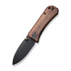 We Knife Company Ben Petersen Banter Folding Knife - 2.9" S35VN Black Stonewashed Spear Point Blade, Cuibourtia Wood Handles - 2004K
