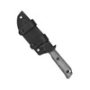 Kizer Knives Begleiter Fixed Blade Knife - 3.77" D2 Black Drop Point, Black Micarta Handles, Kydex Sheath