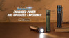 Olight Baton 3 Pro Rechargeable Flashlight - 1500 Lumens, 3206 Candela, Cool White LED, Orange