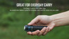 Olight Baton 3 Pro Rechargeable Flashlight - 1500 Lumens, 3206 Candela, Cool White LED, Purple