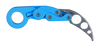 CRKT 4041T Kinematic Provoke Folding Karambit Trainer - 2.47" 420J2 Unsharpened Blade, Blue Grivory Handles