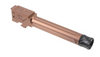 Fortis Match Grade Barrel Threaded Fluted Barrel - 9MM, 4", Fits Glock 19 Gen 1-5 and 19X, Copper Finish, Threaded, Titanium Copper Nitride