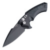 Hogue X5 Flipper 4" Black CPM-154 Spear Point Blade, Black Aluminum Handles with G-Mascus Inlays - 34559