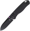 Kizer Cutlery Drop Bear Folding Knife - 2.97" 154CM Black Drop Point Blade, Black Aluminum Handles - V3619C2