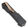 SIG Sauer by Hogue Compound Tactical OTF AUTO Folding Knife - 3.5" CPM-S30V FDE PVD Coated Clip Point Blade, Black Aluminum Handle with G10 Scales - 36030