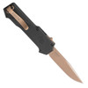 SIG Sauer by Hogue Compound Tactical OTF AUTO Folding Knife - 3.5" CPM-S30V FDE PVD Coated Clip Point Blade, Black Aluminum Handle with G10 Scales - 36030