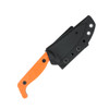 Cobratec Kingpin Fixed Blade - 4.0" D2 Drop Point Blade, Orange G10 Scales, Kydex Sheath