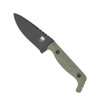 Cobratec Kingpin Fixed Blade - 4.0" D2 Drop Point Blade, OD Green G10 Scales, Kydex Sheath