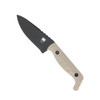 Cobratec Kingpin Fixed Blade - 4.0" D2 Drop Point Blade, Tan G10 Scales, Kydex Sheath