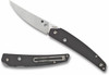 Spyderco Paul Alexander Ikuchi Flipper Knife - 3.26" S30V Satin Plain Blade, Carbon Fiber/G10 Laminate Handles - C242CFP