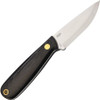 Brisa EnZo Necker 70 Fixed Blade Knife - 2.75" Sandvik 12C27 Scandi Grind Blade, Black Micarta Handles, Kydex Sheath - BRI9807