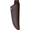 Brisa EnZo Necker 70 Fixed Blade Knife - 2.75" Sandvik 12C27 Scandi Grind Blade, Curly Birch Handles, Leather Sheath - BRI5800