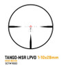 Sig Sauer TANGO-MSR 1-10X28mm Rifle Scope - Second Focal Plane, 34mm Maintube, MSR-BDC10 Illuminated MOA Reticle, Coyote Brown, Includes ALPHA-MSR Cantilvered Mount