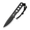 CIVIVI Knives Circulus EDC Fixed Blade Knife - 1.96" 10Cr15CoMoV Black Stonewashed Blade and Skeletonized Handle, Kydex Sheath - C22012-1