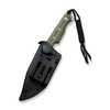 CIVIVI Knives Maxwell Fixed Blade Knife - 4.74" D2 Stonewashed Spear Point Tanto, OD Green G10 Handles, Kydex Sheath - C21040-2