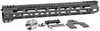 Midwest Industries Ultra Lightweight M-LOK 15" Free Float Handguard - Fits AR-15 Rifles, Wrench and Titanium Hardware Included, 5-Slot Polymer M-LOK Rail included, Black