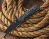 Benchmade Freek Folding Knife - 3.6" Black Cerakoted CPM-M4 Plain Blade, Black/Gray G10 Handles - 560BK-1