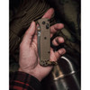 Benchmade Bugout AXIS Folding Knife - 3.24" S30V Smoked Gray Plain Blade, Ranger Green Grivory Handles - 535GRY-1