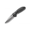 Benchmade Mini Griptilian AXIS Lock Folding Knife - 2.91" S30V Satin Drop Point Plain Blade, Black Noryl GTX Handles - 556-S30V