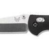 Benchmade Mini Griptilian AXIS Lock Folding Knife - 2.91" S30V Satin Drop Point Plain Blade, Black Noryl GTX Handles - 556-S30V