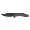 Kershaw 2042 Covalent DuraLock KVT Flipper Knife - 3.2" D2 BlackWashed Drop Blade, Gray Glass-Reinforced Nylon Handles, Reversible Bayonet Clip