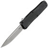 Boker Plus USA/Hogue OTF AUTO Knife - 3.5" 154CM Stonewashed Blade, Black Aluminum Handles - 06EX260