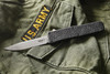 Boker Plus USA/Hogue OTF AUTO Knife - 3.5" 154CM Stonewashed Blade, Black Aluminum Handles - 06EX260