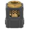 Chaos Gear Supply Qube Compensator - Black / Gold Finish, 1/2X28 Thread Pitch