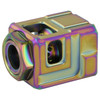 Chaos Gear Supply Qube Compensator - Rainbow Finish, 1/2X28 Thread Pitch