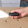 Powertac E10 G4 1200 Lumen Rechargeable EDC Flashlight - Anodized Black, Magnetic Tailcap Charger, 1200 Max Lumens, IPX7