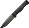 Reiff Knives F4 Bushcraft Survival Knife - 4.0" CPM 3V Drop Point Blade, Black G10 Handle, Brown Leather Sheath