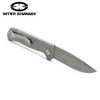 WithArmour Stone's Lockback Folding Knife - 4.0" Stonewashed D2 Blade, Matte Titanium Handles