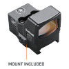 Bushnell RXS-250 Reflex Sight - 4 MOA Red Dot Reticle, Deltapoint­ Pro Footprint, Low Mount Included, Black