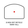 Bushnell RXC-200 Compact Reflex Sight - 6 MOA Red Dot Reticle, SHIELD™ RMS or RMSc Footprint, Black