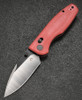 CMB Predator Axis Lock Folding Knife - 3.42" D2 Satin Blade, Red Micarta Handle