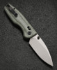 CMB Predator Axis Lock Folding Knife - 3.42" D2 Satin Blade, Green Micarta Handle