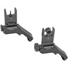 Ultradyne USA C2 Folding Front and Rear Offset Sight Combo - Blade Front Post, Black
