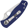 Spyderco Persistence Lightweight Folding Knife - 2.75" S35VN Satin Plain Blade, Blue FRN Handles - C136PBL