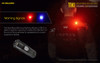 Nitecore TIKI LE 300 Lumen USB Rechargeable Keychain Flashlight - Black, 300 Lumen Primary, Red and blue LED Auxiliary Emitters