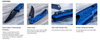 SRM Knives 9201 Ambi Lock Folding Knife - 3.54" 8Cr13MoV Steel Black Blade, Blue Textured FRN Handle - 9201-PL